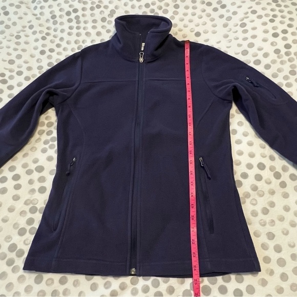 Columbia Fast Trek Full Zip Fleece Jacket Navy Blue Size Small - Picture 12 of 13